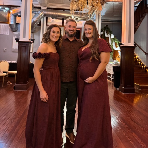 Azazie floral burnout dress - Picture 3 of 3